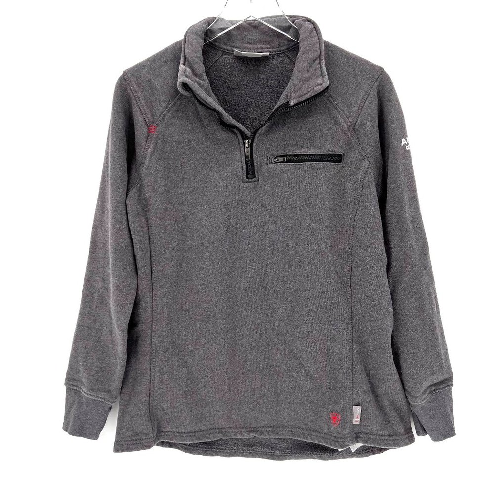Ariat FR Rev 1/4 Zip Top CAT 2 Fleece Pullover Sweatshirt Womens Size Large